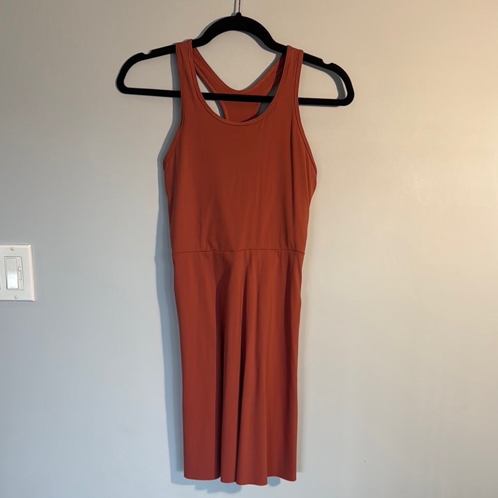 Sleeveless Orange Dress